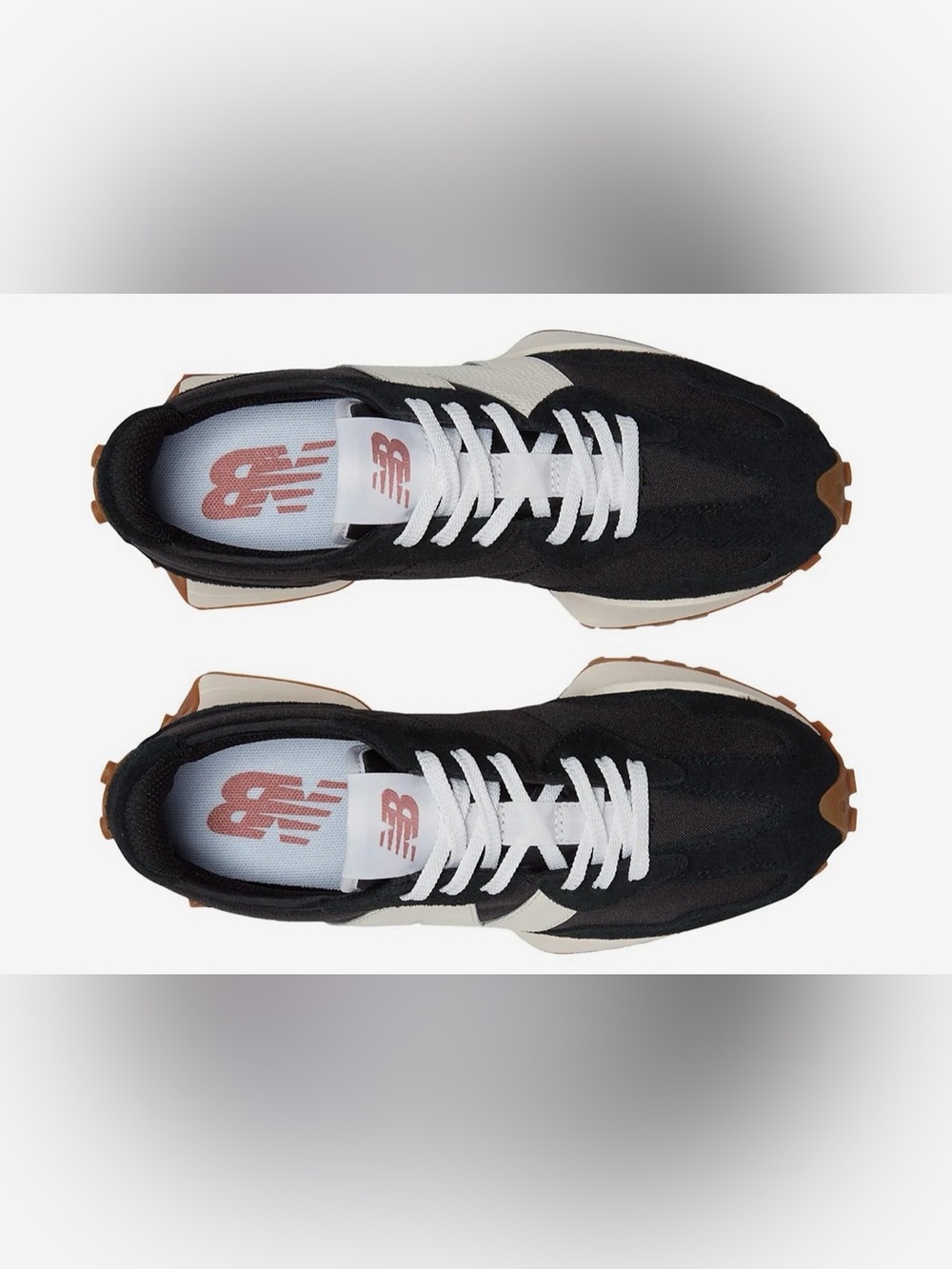 New Balance Women’s Black, White & Cream Retro Runner Sneaker